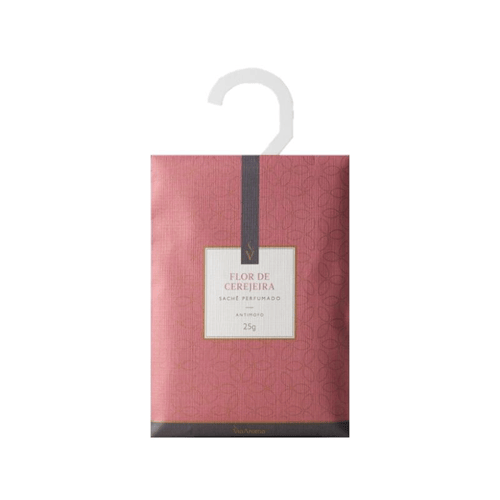 sachê perfumado flor de cerejeira 25g via aroma