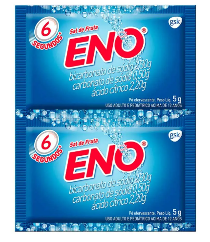 Imagem do produto Sal De Frutas Eno Ice Mint - 2 Envelopes De 5G Pó Efervescente
