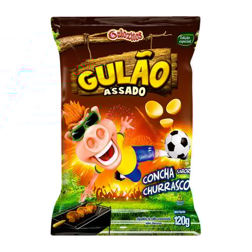 Imagem do produto Salgadinho Gulão Assado Churrasco 120G