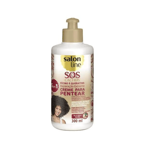 Imagem do produto Salon Line Sos Cach Cr Pentear Ricino Quer 300Ml