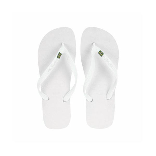 Sandálias Havaianas Brasil Branca N 35 36 Contém 1 Par