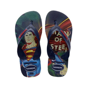 Sandálias Havaianas Kids Max Heróis Marinho Tamanho 29/30 Com 1 Par