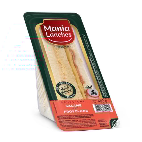 Imagem do produto Sanduíche Mania Lanches Natural Light Salame Provolone