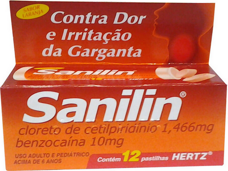 Sanilin - Laranja Com 12 Pastilhas
