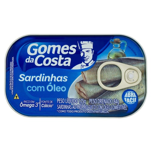 Imagem do produto Sardinha Com Óleo Gomes Da Costa Lata 84G
