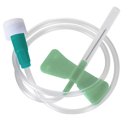 Scalp Intravenoso Descartável Luer Lock 21G Verde MEDIX 1 Unidade