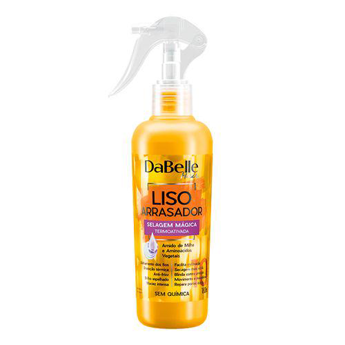 Imagem do produto Selagem Mágica Dabelle Termoativada Liso Arrasador Sem Química 180Ml