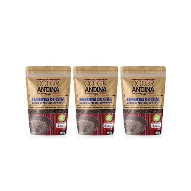 Imagem do produto Semente De Chia Color Andina 150G3 Pacotes