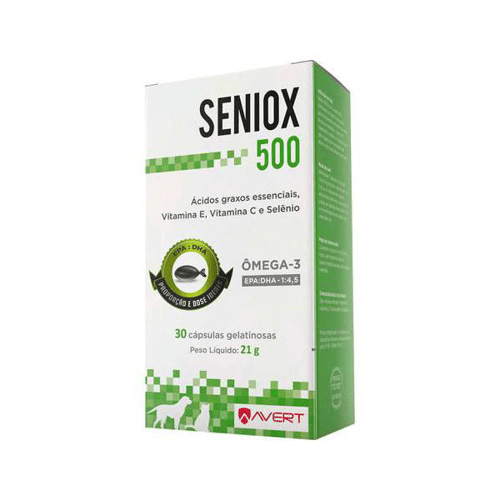 Seniox 500Mg Caixa Com 30 Cápsulas