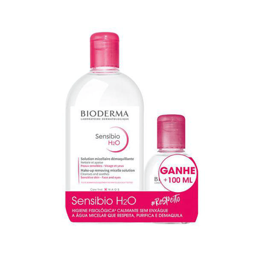 Imagem do produto Kit Água Micelar Bioderma Sensibio H2O 500Ml + 100Ml