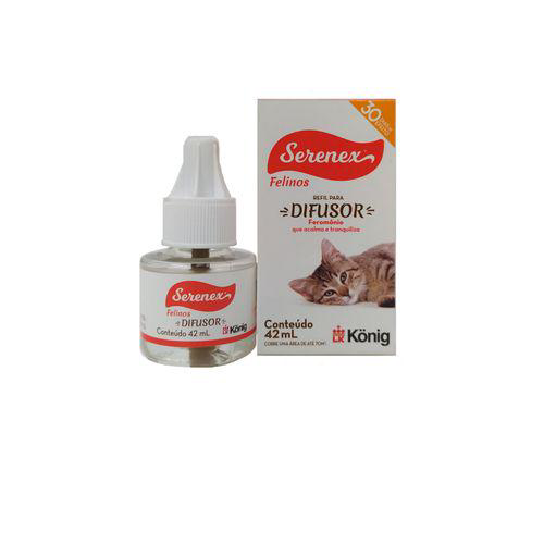 Serenex Refil P/ Difusor 42Ml P/ Gatos Konig