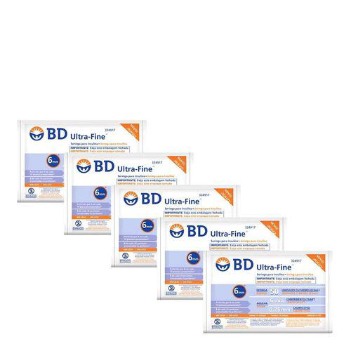 Imagem do produto Seringa De Insulina Bd Ultrafine 50U 6Mm C 10 Unidades Leve 5 Pague 4