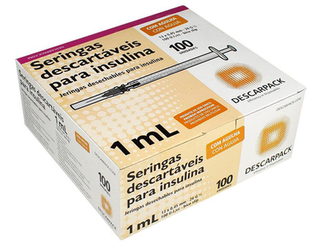 Seringa Insulina 1 Ml 12,7 X 0,33 Com 100 Unidadaes Panvel Farmácias