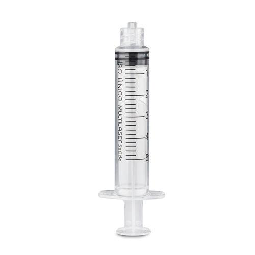 Seringa Luer Lock 5Ml Sem Agulha Com 100 Uni. Multi Saúde Hc449out [Reembalado]