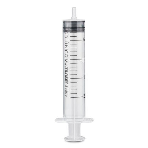 Seringa Luer Slip 20Ml Sem Agulha Cx Com 100Un Multilaser Saúde Hc456