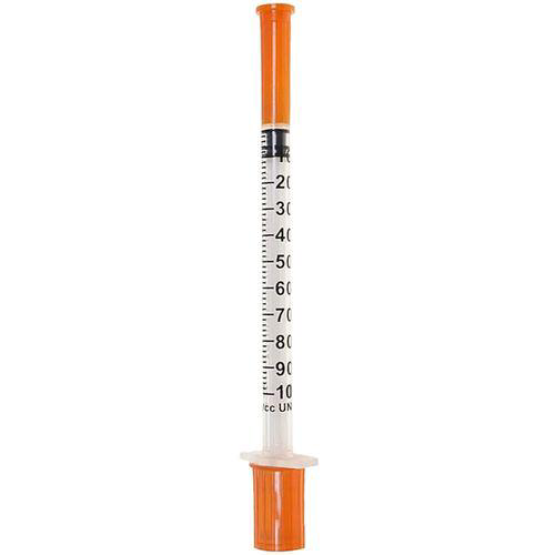 Seringa Para Insulina Solidor 1 Ml Com Agulha Fixa 13 X 0,30 Mm 30G 1/2 Labor Import
