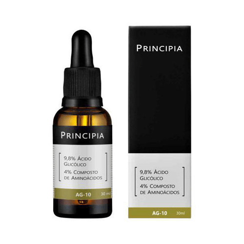 Sérum 9,8% Ácido Glicólico + Aminoácidos Principia Skincare Ag10 Com 30Ml