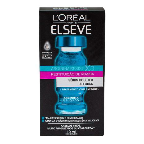 Imagem do produto Sérum Booster De Força Elseve Arginina Resist X3 Restituição De Massa 10Ml