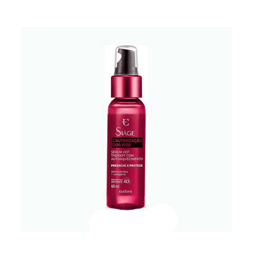 Imagem do produto Sérum Capilar Hot Therapy Siáge Cauterização Dos Fios Com 60Ml Siage