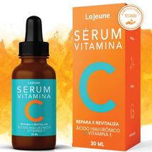 Imagem do produto Sérum Facial Antimanchas Vitamina C + Ácido Hialurônico + Vitamina E+ Ureia Clareia, Revitaliza, Restablece, Hidrata Lajeune