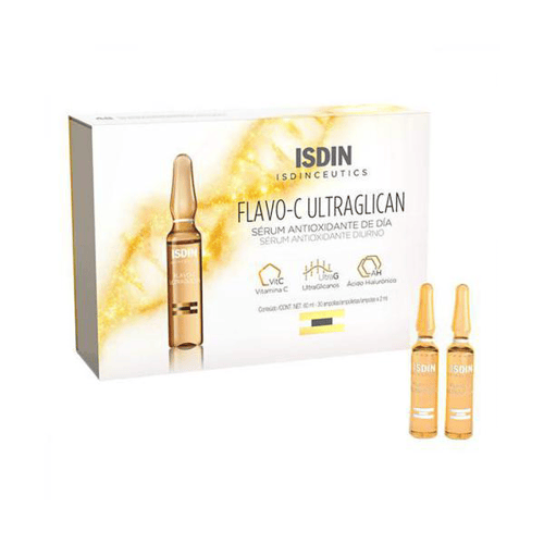 Imagem do produto Kit Sérum Antioxidante Isdin Isdinceutics Flavo-C Ultraglican Diurno 2 Ml 30 Unidades