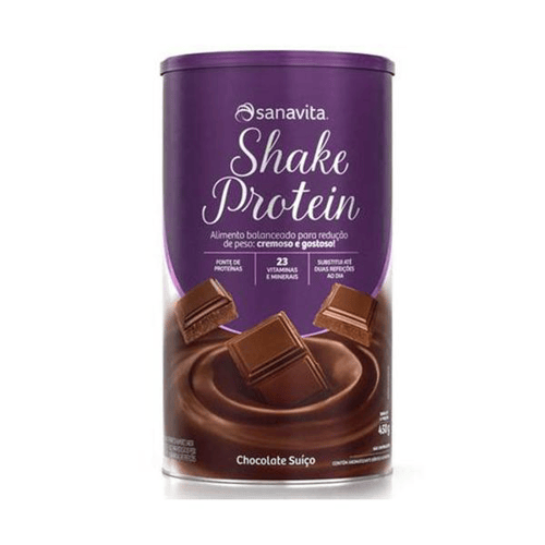 Shake Protein Sabor Chocolate Suiço 450G Sanavita