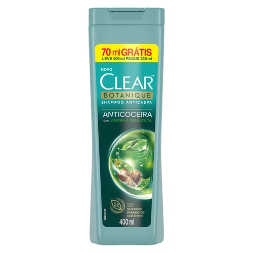 Imagem do produto Shampoo Anticaspa Clear Botanique Anticoceira Com 400Ml