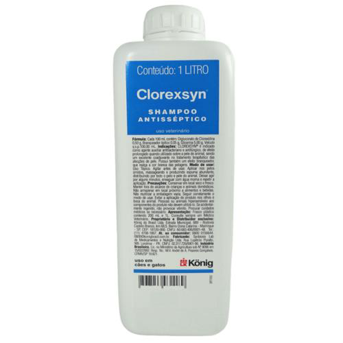 Imagem do produto Shampoo Antisséptico Clorexsyn König 1 Litro