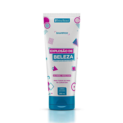 Imagem do produto Shampoo Beleza Natural Explosão De Cabelos Crespos E Cacheados Com 250Ml