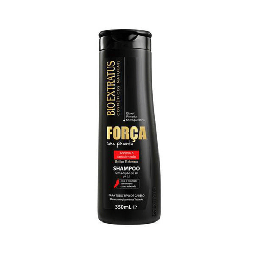 Shampoo Bio Extratus Cosméticos Naturais Força Com Pimenta Com 350Ml