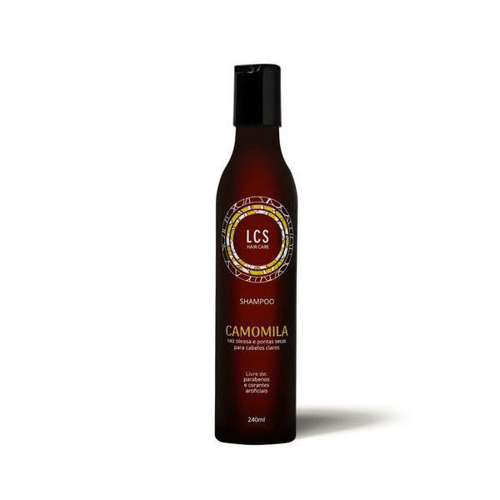 Imagem do produto Shampoo Camomila Lcs Cabelos Com Raiz Oleosa E Pontas Secas Para Claros 240Ml Laces
