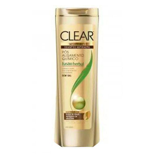 Shampoo Clear Anticaspa Fusão Herbal Pós Alisamento 400Ml