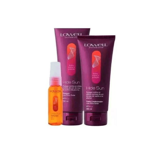 Imagem do produto Shampoo+Condicionador+Leavein Hide Sun Sem Ap Lowell 465Ml