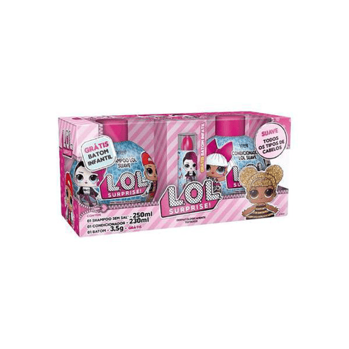 Imagem do produto Shampoo + Condicionador Lol Surprise! 250Ml +230Ml Grátis Batom Infantil 3,5G