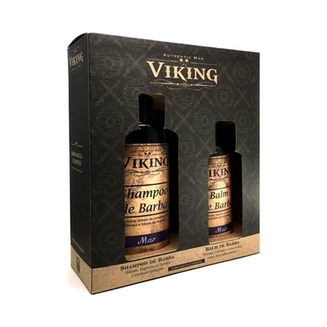 Imagem do produto Shampoo De Barba 200Ml + Balm De Barba 140Ml Viking Mar