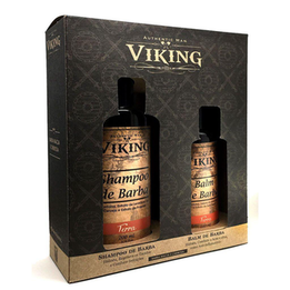 Imagem do produto Shampoo De Barba 200Ml + Balm De Barba 140Ml Viking Terra