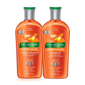 Shampoo E Condicionador Phytoervas Super Restauração Com 250Ml Cada