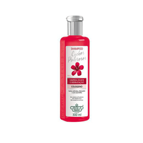 Imagem do produto Shampoo Flores E Vegetais Cachos Poderosos Colágeno Hibiscos 300Ml