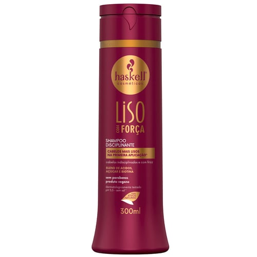 Imagem do produto Shampoo Haskell Liso Com Força 300Ml