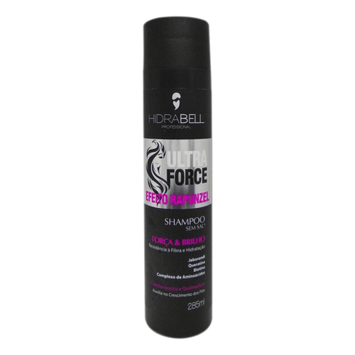 Shampoo Hidrabell Ultra Force Efeito Rapunzel Plus 285Ml.