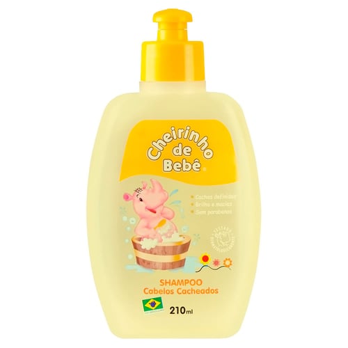 Imagem do produto Shampoo Infantil Cheirinho De Bebê Cabelos Cacheados 210Ml