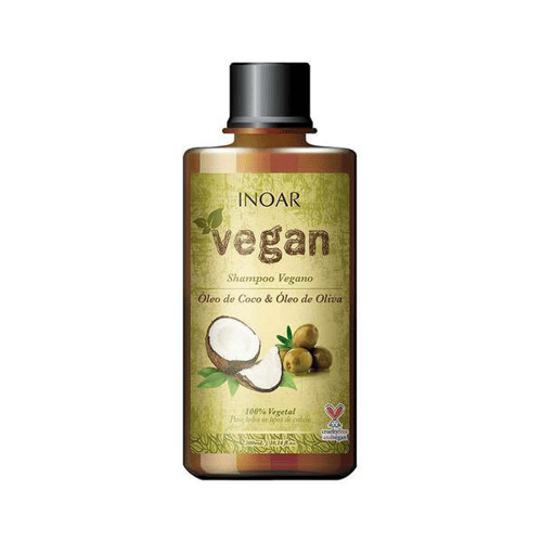 Shampoo Inoar Vegan Óleo De Coco E Oliva Com 300Ml