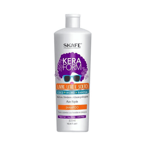 Imagem do produto Shampoo Keraform Livre, Leve E Solto 500Ml Skafe
