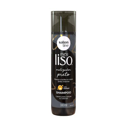 Shampoo Meu Liso Matizador Preto 300Ml Salon Line