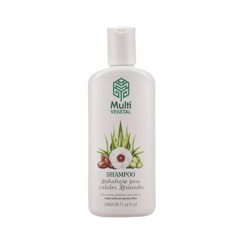 Imagem do produto Shampoo Multi Vegano Natural De Oliva Com Argan Para Cabelos Ressecados 240Ml Vegetal