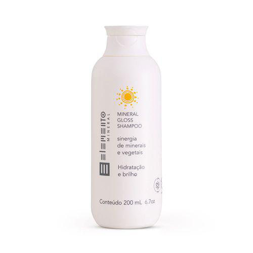Imagem do produto Shampoo Natural Mineral Gloss Com Argila Branca 200Ml Elemento