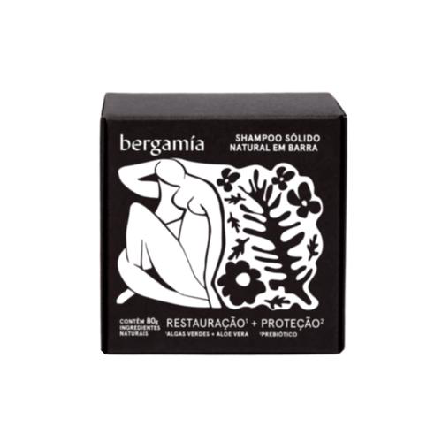 Imagem do produto Shampoo Sólido Vegano Com Prebiótico E Algas Verdes 80G Bergamia