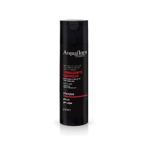 Imagem do produto Shampoo Tonalizante Vermelho Acquaflora 240Ml