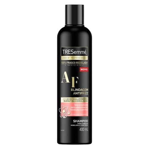 Shampoo Tresemmé Blindagem Antifrizz Com Ácido Hialurônico E Queratina Hidrolisada Com 400Ml 400Ml