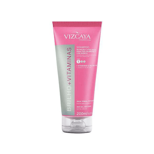 Shampoo Vizcaya - Brilho E Vitaminas Com 200 Ml